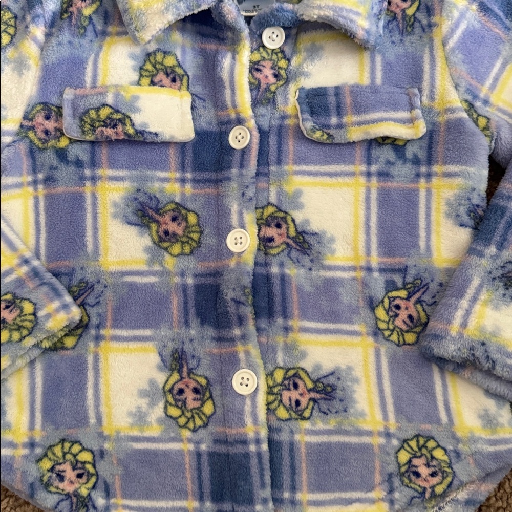 Disney Frozen Fleece with Blue and Yellow Accents - Picture 3 of 3